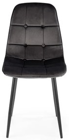 Set 6 scaune K417 velvet negru