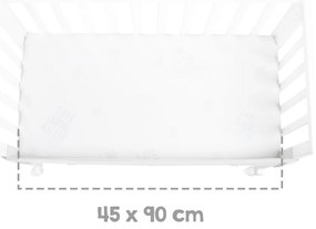 Pătuț alb 90x45 cm – Roba