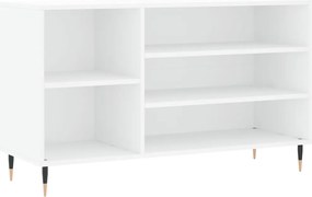 vidaXL Pantofar, alb, 102x36x60 cm, lemn compozit