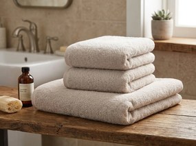 Prosop NORIELLE 70x140 cm bej, 100% bumbac