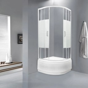 Cabină de duș cu tavă adâncă Madera 80 81x81x205 cm
