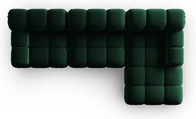 Canapea verde cu tapițerie din catifea 285 cm Bellis – Micadoni Home