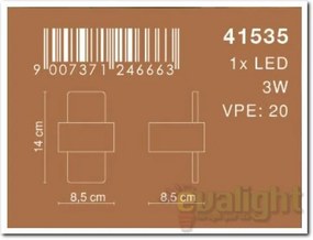Aplica de perete avangard LED Isaac 41535