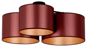 Lustră aplicată Duolla ROLLER TRIO SHINY 3xE27/15W/230V cupru/auriu