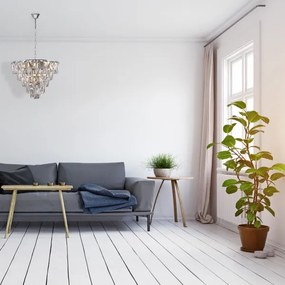 Lustră de cristal pe lanț CHELSEA 6xE14/40W/230V