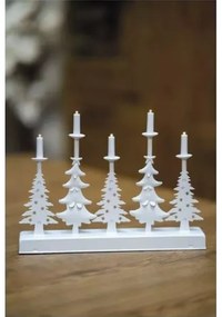 Sfeșnic LED de Crăciun LED/2xAA alb