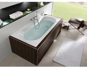 Cada dreptunghiulara, Villeroy&amp;Boch Oberon, compozit Quaryl, 170x70cm, Alb Alpin, UBQ177OBE2V-01