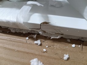 PROMOTIE Masa de dining alba BERGEN 120x80 cm II. calitate