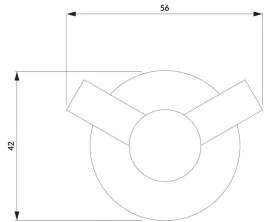 Suport de perete pentru prosoape OMNIRES MP60120BL MODERN PROJECT negru mat