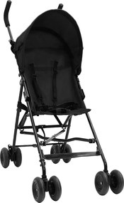 vidaXL Cărucior pentru copii, antracit și negru, oțel