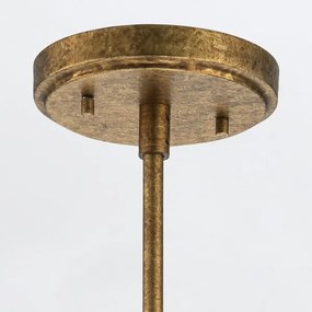 Elstead KRISTY-MP-DG-OPAL - Pendul pe tijă KRISTY, 1xE27/40W/230V, Ø 15,2 cm, finisaj cupru