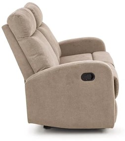 Canapea recliner Oslo 2S stofa bej H100 cm