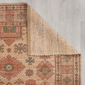 Covor roz/teracotă țesut manual din amestec de iută 80x150 cm Lana Jute – Flair Rugs