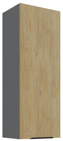 Dulap superior de bucătărie Carminia 40 G-108 1F (stejar cremona + antracit). 1127948