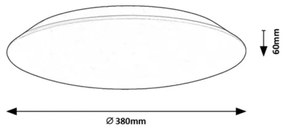 Rabalux RORIK 71124 - Plafonieră LED 24W, 230V, 4000K, 38 cm