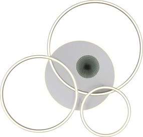 Globo 48466-54A-LED Plafonieră reglabilă INVERTINA 54W/230V 90x70 cm argintie + telecomandă