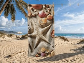 Prosop de plaja cu uscare rapida OCEAN SAND colorat 70 x 140 cm, 100% microfibra