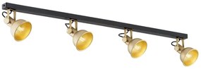 Spot LUCINDA 4xE14/7W/230V auriu/negru Argon 1801