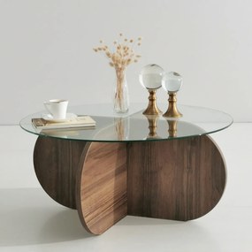 Masă de cafea Bubble Walnut