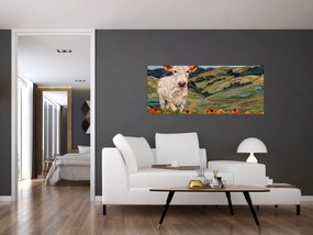 Tablou - Imitație de motiv tricotat (120x50 cm)