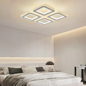 Lustra LED Cu Telecomanda, Elit's,3 Tipuri De Lumina, Intensitate Reglabila, 184W, Alb