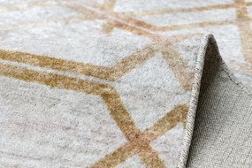 MIRO 51805.804 covor lavabil Geometric, spalier anti-alunecare - aur