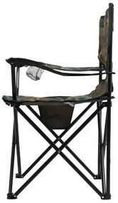 Cattara 13450 Scaun pliant de camping Bari, armat,49 x 39 x 84 cm