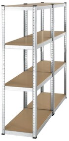 Juskys Set 2 rafturi - 160 x 80 x 40 cm