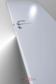 Usa glisanta HDF aplicata pe perete - Colectia ORIZONT 3.5 Alb, Toc reglabil de bordare 360-500 mm