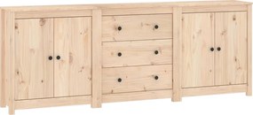 vidaXL Servantă, 210x35x80 cm, lemn masiv de pin