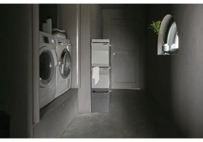 Cos de rufe stivuibil Brabantia 1000829, 35 l, Deschidere frontala, Capac larg, Pliabil, Verde