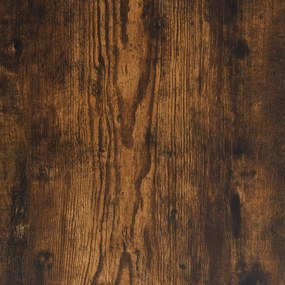 Dulap de baie, stejar fumuriu, 32x25,5x190 cm, lemn prelucrat Stejar afumat, 1
