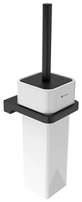 Perie de toaletă de perete NIMCO MAC 29094K-90 MAYA alb/negru mat