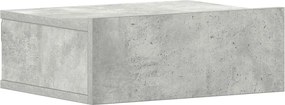 vidaXL Noptieră suspendată, gri beton, 40x30x15 cm, lemn prelucrat