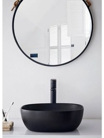 Lavoar Belinda ceramica sanitara negru mat - 46 cm