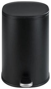 Coș de gunoi cu pedală Wenko Nant, 5 l, negru mat