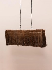 Lustra din metal si fibra de palmier, "Natural Wave"