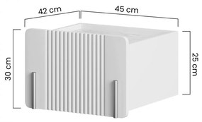 Noptiera suspendata Malmi 45 cm cu sertar - cashmir / crema bianca / gold