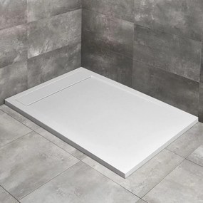 Cadita dus compozit dreptunghiulara Radaway Teos F 210x70 cm alb