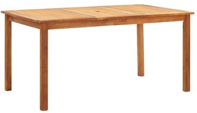 46001 vidaXL Set mobilier de exterior, 7 piese, gri, poliratan, lemn acacia