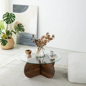Măsuță de cafea Bubble Walnut