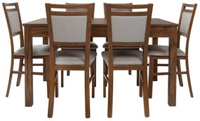 Set de mese Boston BA11477x80x140cm, Numărul de locuri: 6, Unghiular