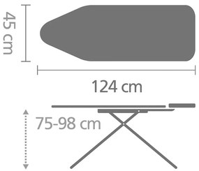 Masă de călcat Titan Oval C – Brabantia