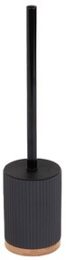 Perie de toaletă NATUREO, suport negru