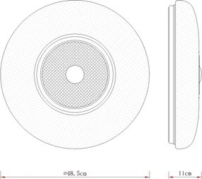 Globo 48071-24 - Plafonieră LED GRAHAM LED/36W/230V, Ø 48,5 cm, albă