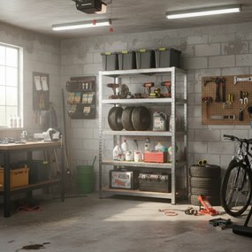 Raft cu capacitate mare HEAVY, max. 875kg, 90x40x180cm, argintiu Jurhan