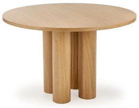 Masa de bucaterie Elefante - rotunda, stejar