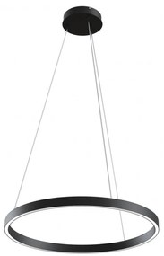 Lustra suspendata LED design tehnic, diametru:60cm, Rim negru MYMOD058PL-L32B4K