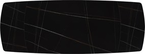 Masa ceramica extensibila Sahara Noir 160 x 90 x 75 cm
