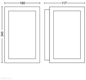 Philips 17430/30/P7 - Lampă LED RGBW Hue IMPRESS exterior 2x8W IP44